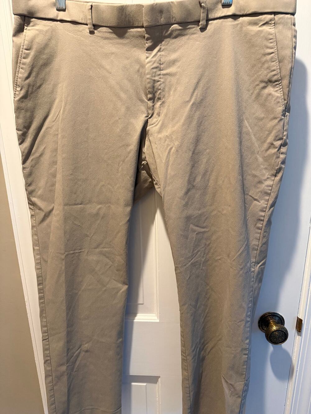 Tommy Hilfiger Men's TH Flex Modern Fit Performance Chino Pants Khaki Tan 40x30